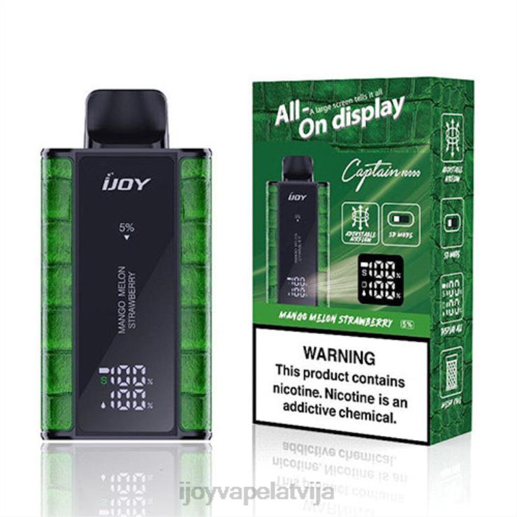 iJOY Vape Latvija - iJOY Bar Captain vienreizējās lietošanas LL68291 mango melones zemenes