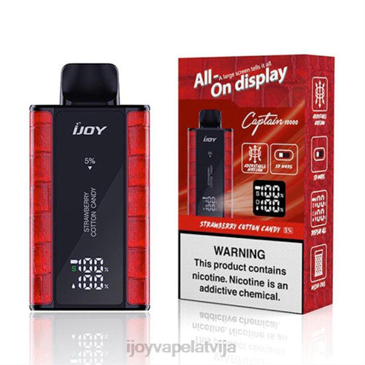 iJOY Vape Review - iJOY Bar Captain vienreizējās lietošanas LL68295 zemeņu vati