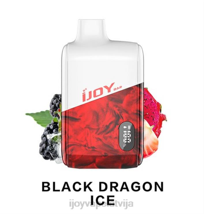 iJOY Bar Review - iJOY Bar IC8000 vienreizējās lietošanas LL682177 melnā pūķa ledus