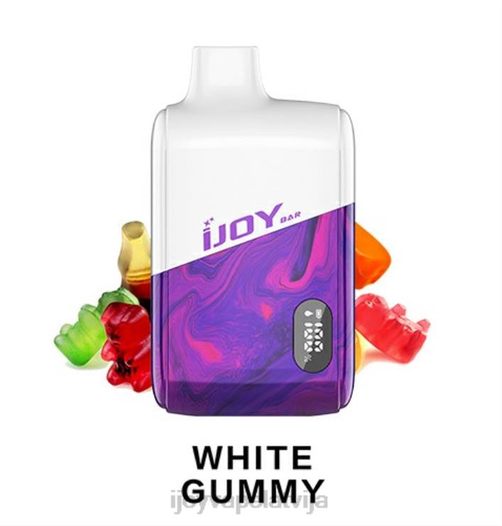 iJOY Vape Order Online - iJOY Bar IC8000 vienreizējās lietošanas LL682199 balta gumija