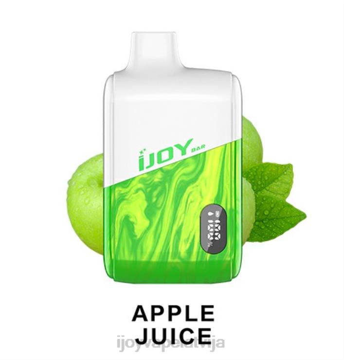 iJOY Vape Review - iJOY Bar IC8000 vienreizējās lietošanas LL682175 ābolu sula