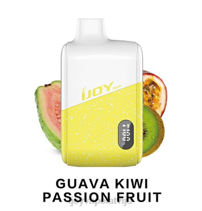 iJOY Vape Review - iJOY Bar IC8000 vienreizējās lietošanas LL682185 gvajaves kivi pasifloras auglis