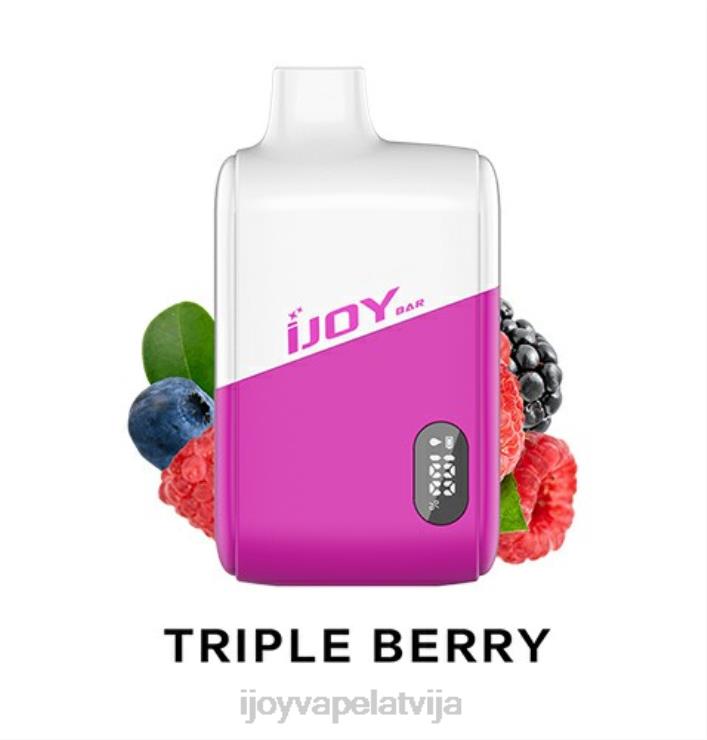 iJOY Vape Review - iJOY Bar IC8000 vienreizējās lietošanas LL682195 trīskāršo ogu ledus