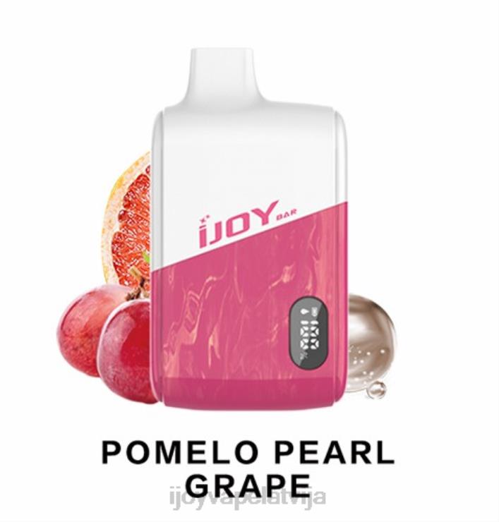 iJOY Vape Riga - iJOY Bar IC8000 vienreizējās lietošanas LL682192 pomelo pērļu vīnogas
