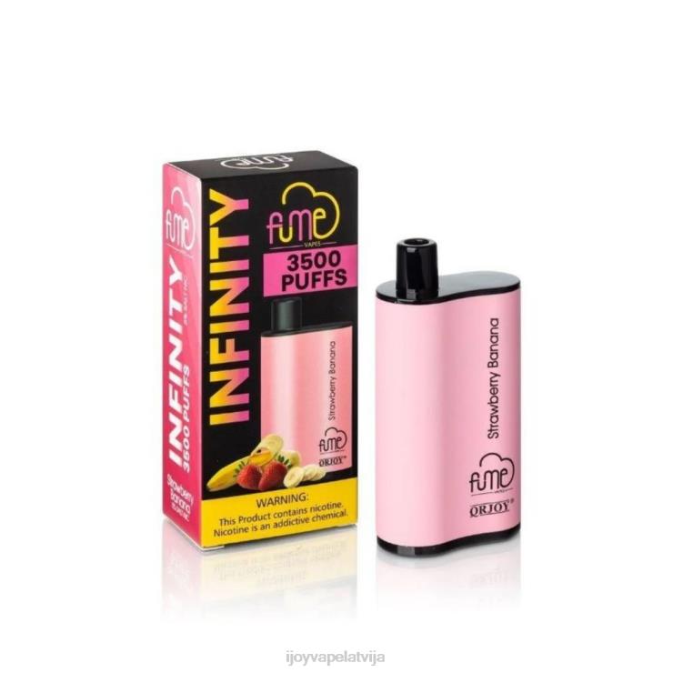 iJOY Bar Review - iJOY Fume Infinity vienreizējās lietošanas 3500 uzpūtienu | 12 ml LL682107 zemeņu banāns