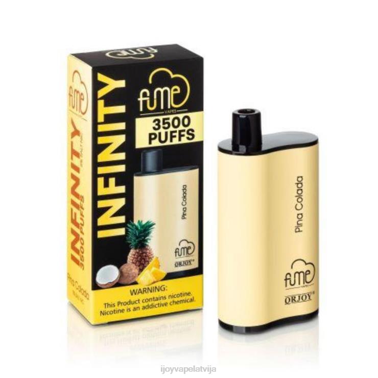 iJOY Vape Review - iJOY Fume Infinity vienreizējās lietošanas 3500 uzpūtienu | 12 ml LL682105 pina colada