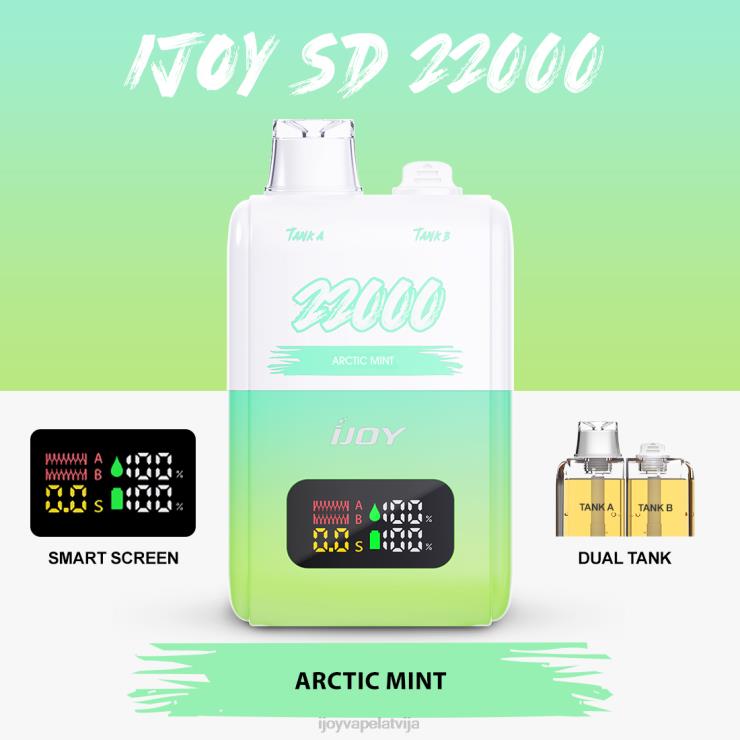 iJOY Vape Mod - iJOY SD 22000 vienreizējās lietošanas LL682146 arktiskā piparmētra